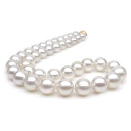 Collier grosse perle - Collier mariage perle blanche - 9.5/1