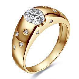 Bague pour homme or jaune 18cts - Mille éclats diamantés | Spencer