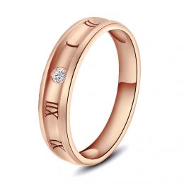 Bague pour homme en Or rose | Chiffre Romain