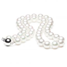 Collier perles de culture - Collier perle Akoya blanche Japo