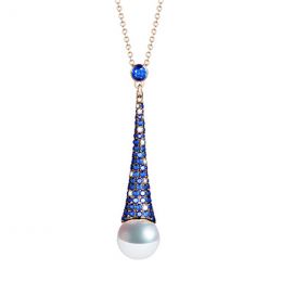 Pendentif Merlin l'Enchanteur or rose