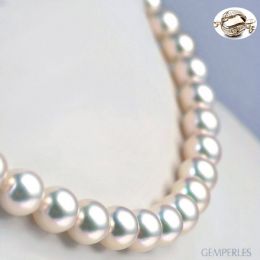 Collier luxe haute joaillerie - Perles de culture Akoya Japo