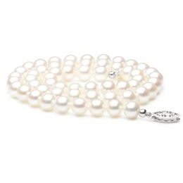 Collier mariage I Perle de culture d'eau douce blanche I 6.5