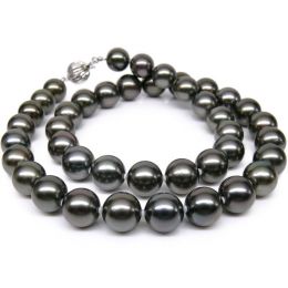 Collier perles de Tahiti noires - Perle de culture Polynésie