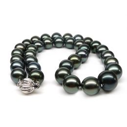 Collier en perles noires de Tahiti - 11/13mm, AAB