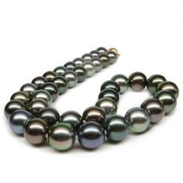 Collier perles Tahiti multicolores. Perles luxe Polynésie fr