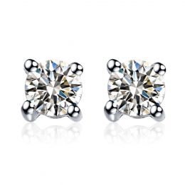 Puces diamants 0.20ct. Platine - Carat personnalisable