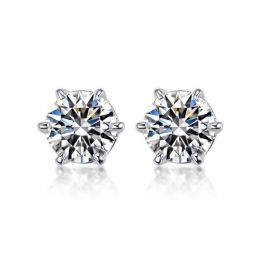Puces diamants 0.50ct. Platine - Carat personnalisable