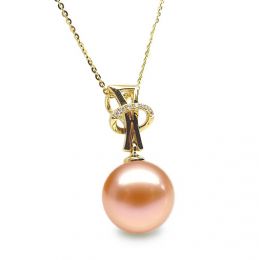 Pendentif XO or jaune