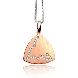 Pendentif constellation du zodiaque - Signe du poisson - Or 