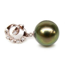 Pendentif création exclusive - Perle de Tahiti - Or rose, di