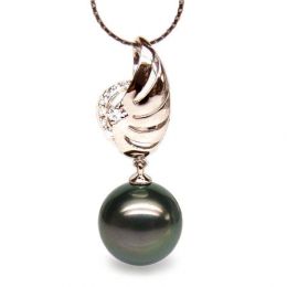 Pendentif symbole liberté - Pendentif aile perle de Tahiti -