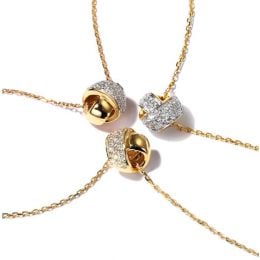 Pendentif Il était une fois... Nous - Noeud Or Jaune, Diamants I Gemperles