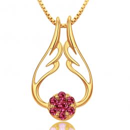 Pendentif aile d'ange - Pendentif ailes d ange or jaune - Ru