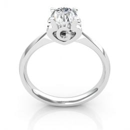 Bague prénom - Lettre G - Diamant, platine | Gemperles