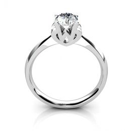 Bague prénom - Lettre W - Diamant, Platine | Gemperles