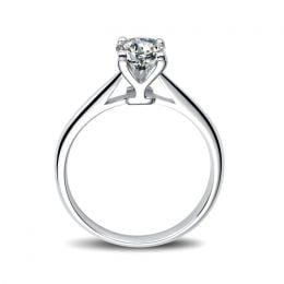 Bague lettre alphabet Y - Diamant, platine