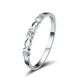 Bague Boann originale platine - Ondulations entrecoupées