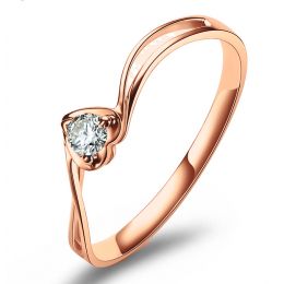 Solitaire Diamant Or Rose - J'ai Dit à Mon Cœur - Alfred De 