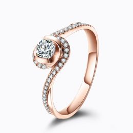 Solitaire Or Rose & Diamants - Je t'appartiens | Gemperles