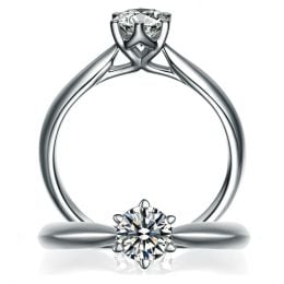 Solitaire Platine, Diamant 0.25ct - L'Amour - Adélaïde DUFRÉ