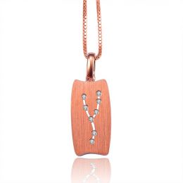 Pendentif astrologique - Constellation du taureau - Or rose,