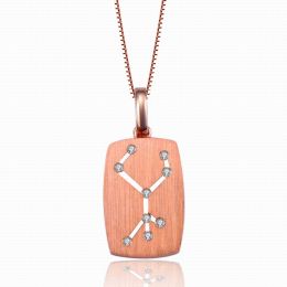 Pendentif constellation du zodiaque - Signe de la vierge - O