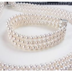 Bracelet 3 rangées de perle