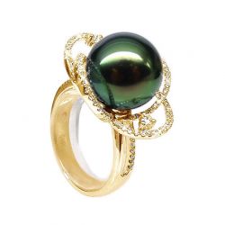 bague perle tahiti belle qualité