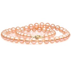 Collier de perles roses de Chine, perle de culture