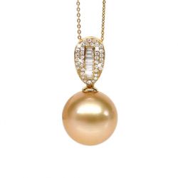Pendentif perle d'Australie dorée