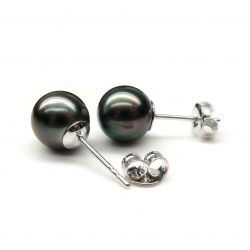 boucle oreille perle tahiti 