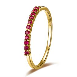 Bague alliance rubis