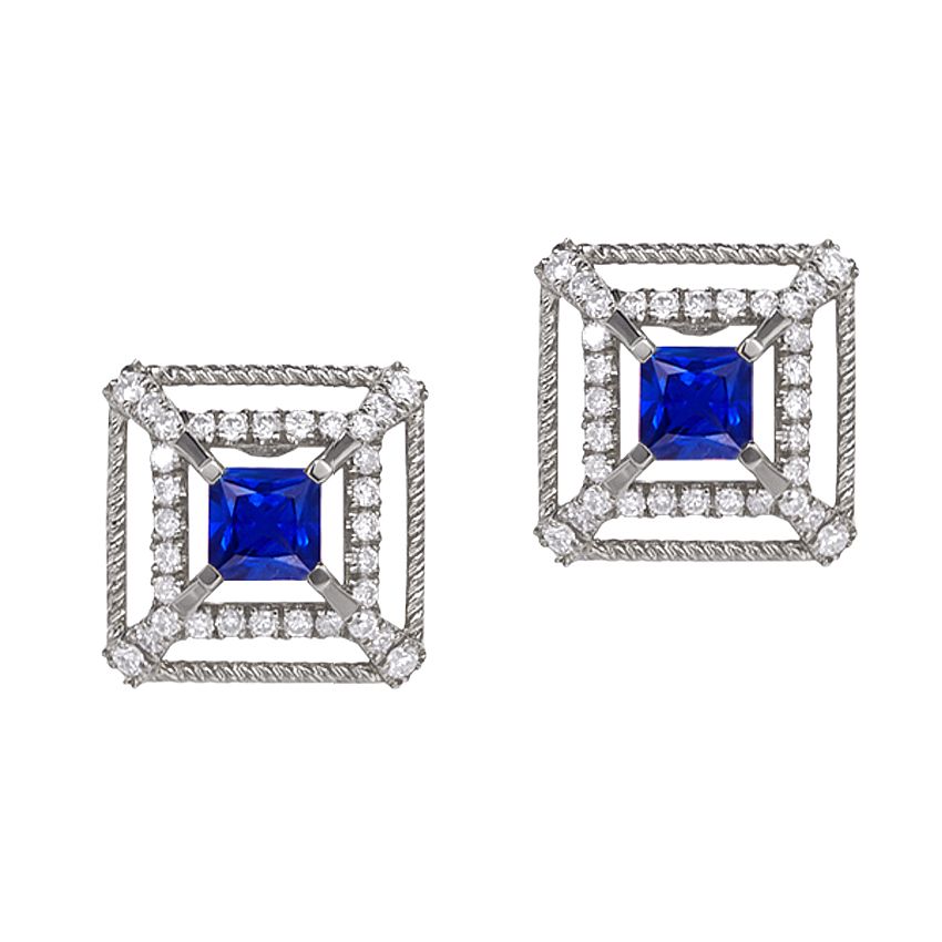 Boucles d’oreilles Carré de lumière