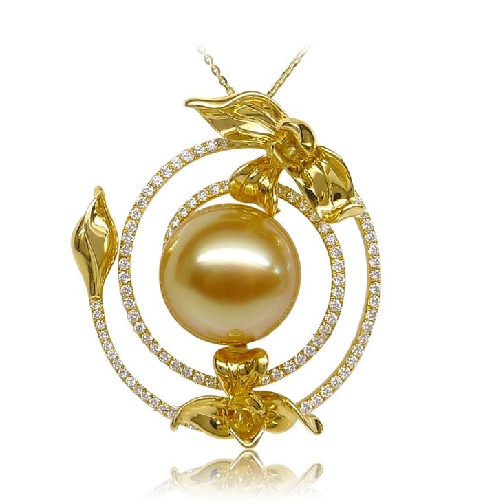 Pendentif Orchidée sauvage