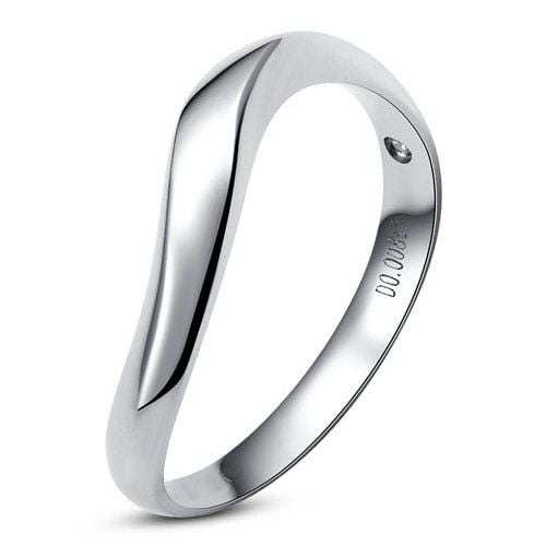 Bague Ginger platine