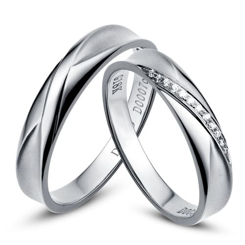 Bague Émilia & Barrett Platine