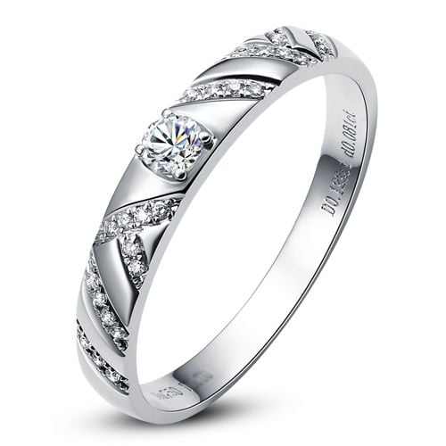 Bague Toi et moi platine