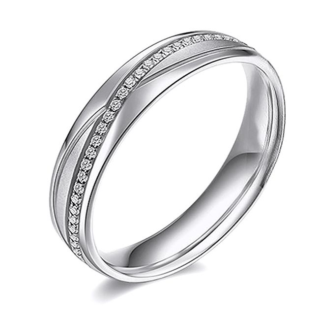 Bague Étreintes infinies Platine