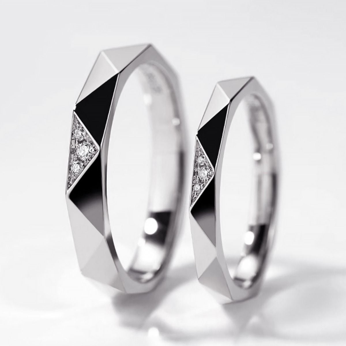 Bague Triangulaire III & IV Platine