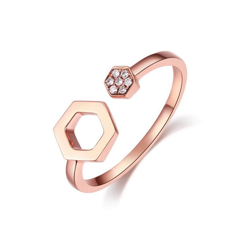 Bague Hexagone