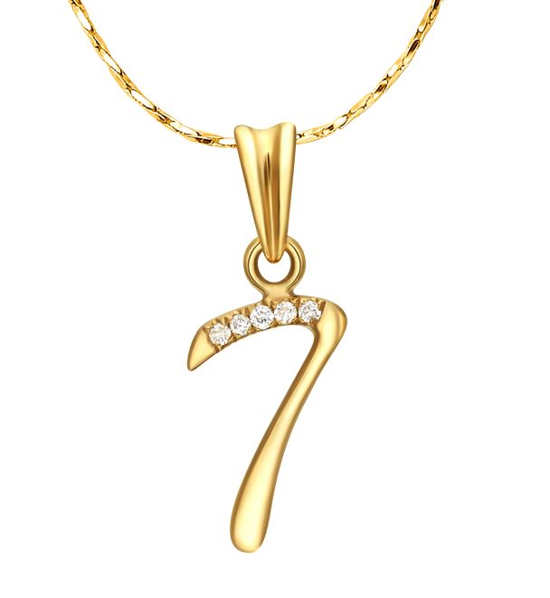 Pendentif Chiffre 7