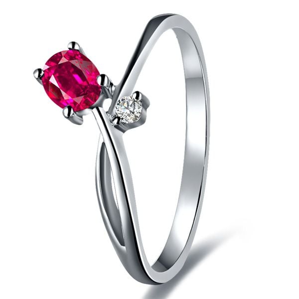 Bague Rose Rouge d'Amour