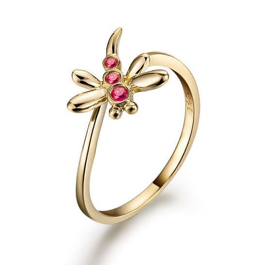 Bague Pétillante Libellule