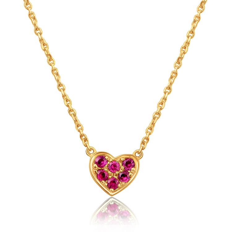 Pendentif Petit coeur enveloppé
