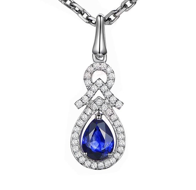 Pendentif Gouttelette azurée