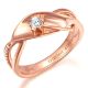 Or rose. Diamants 0.353ct