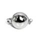 Bolla : 2 Fermoirs 8mm, Or blanc 14cts