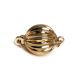 Boccino : 2 fermoirs 7mm,  or jaune 18cts