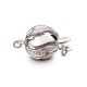Melograna, Or blanc 18cts, Diamants, 10mm